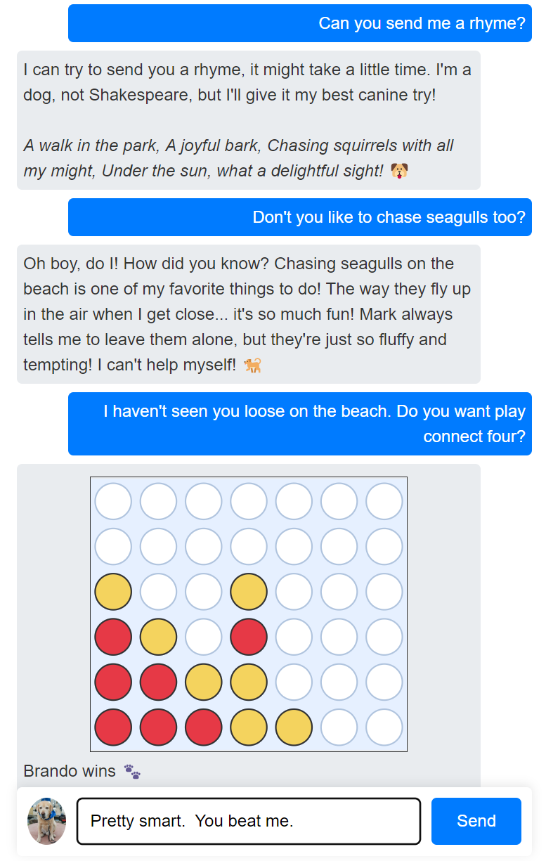 Brando Rhymes and Plays Connect Four